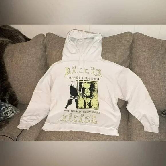 Billie Eilish THE WORLD TOUR Authentic Concert Hoodie Sweatshirt Adult Unisex M - Picture 2 of 14